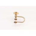 Rolled Gold Earscrew Cup & Peg (pair)