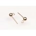 Rolled Gold Earwire Ball & Ring (pair)
