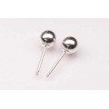 Sterling Silver Earwire Hollow Ball Round (pair)