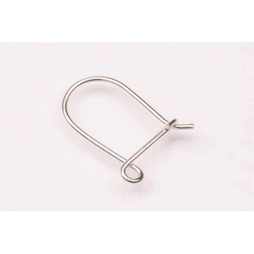 Sterling Silver Earwire Safety #2 (pair)