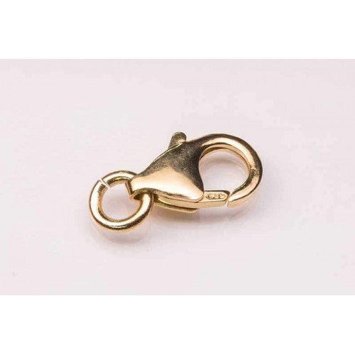 18K Yellow Parrot Clasp Round