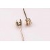 9K Yellow Ear Stud Regal 6 Claw Heavy Weight (pair)
