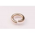 9K Yellow Jump Ring Oval