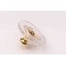 Plastic Scroll Large Gold Plated (pair)